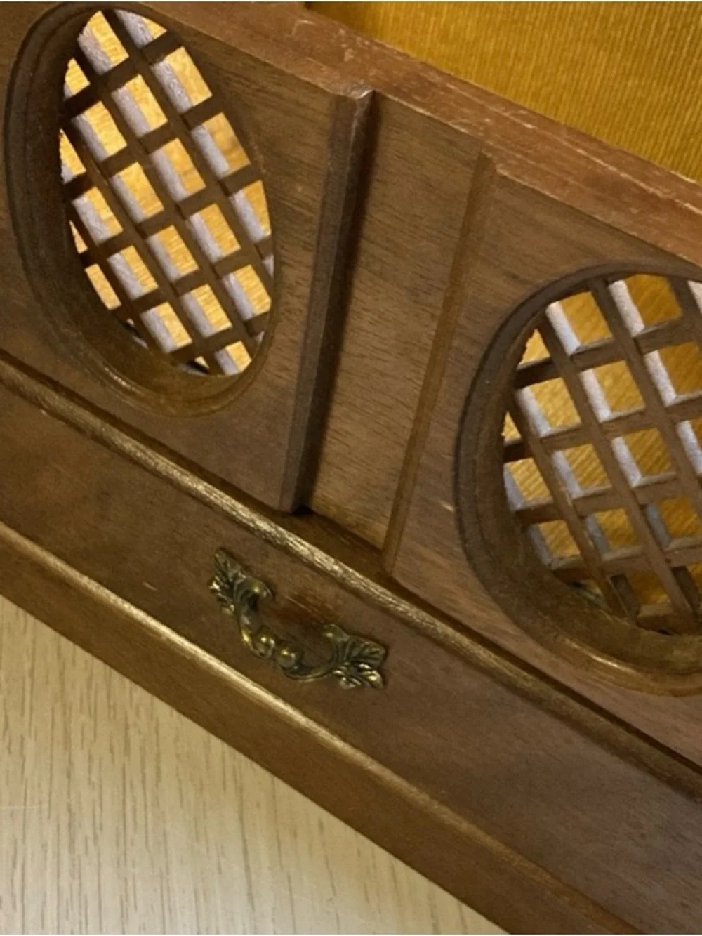 Vintage brown wooden